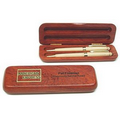 Classic Rosewood Double Pen Box